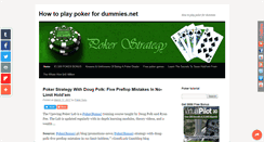 Desktop Screenshot of how-to-play-poker-for-dummies.net