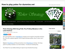 Tablet Screenshot of how-to-play-poker-for-dummies.net